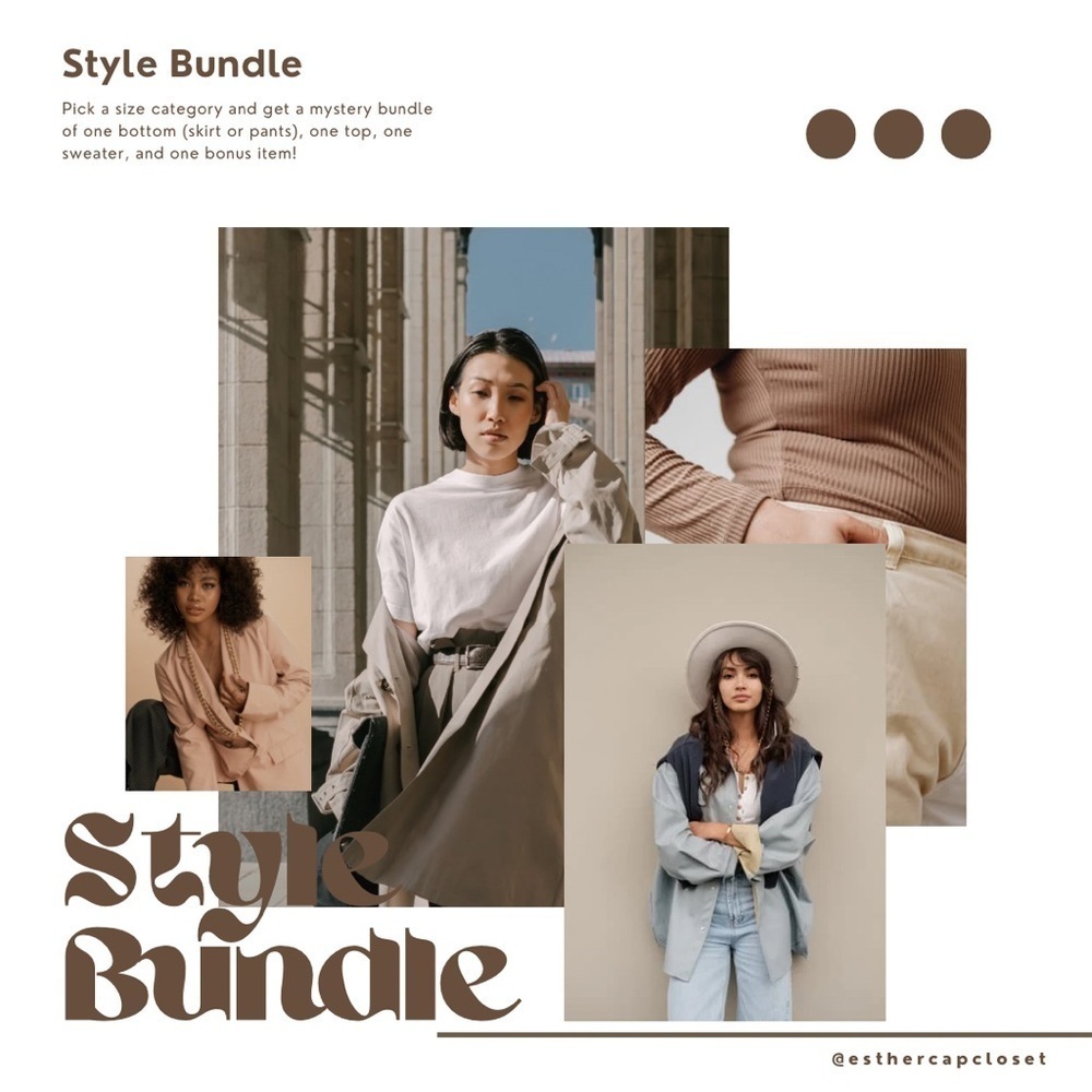 STYLE MYSTERY BUNDLE: a whole outfit, with customized style!